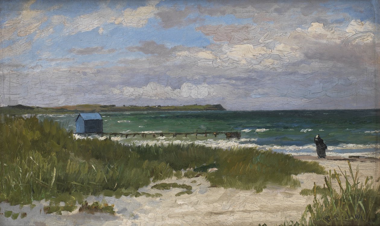 Isola del Liri, Italie. Jour couvert - Theodor Philipsen