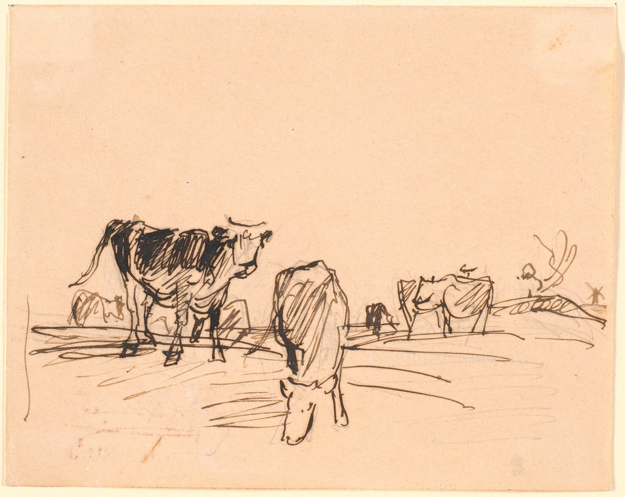 Vaches dans un champ - Theodor Philipsen