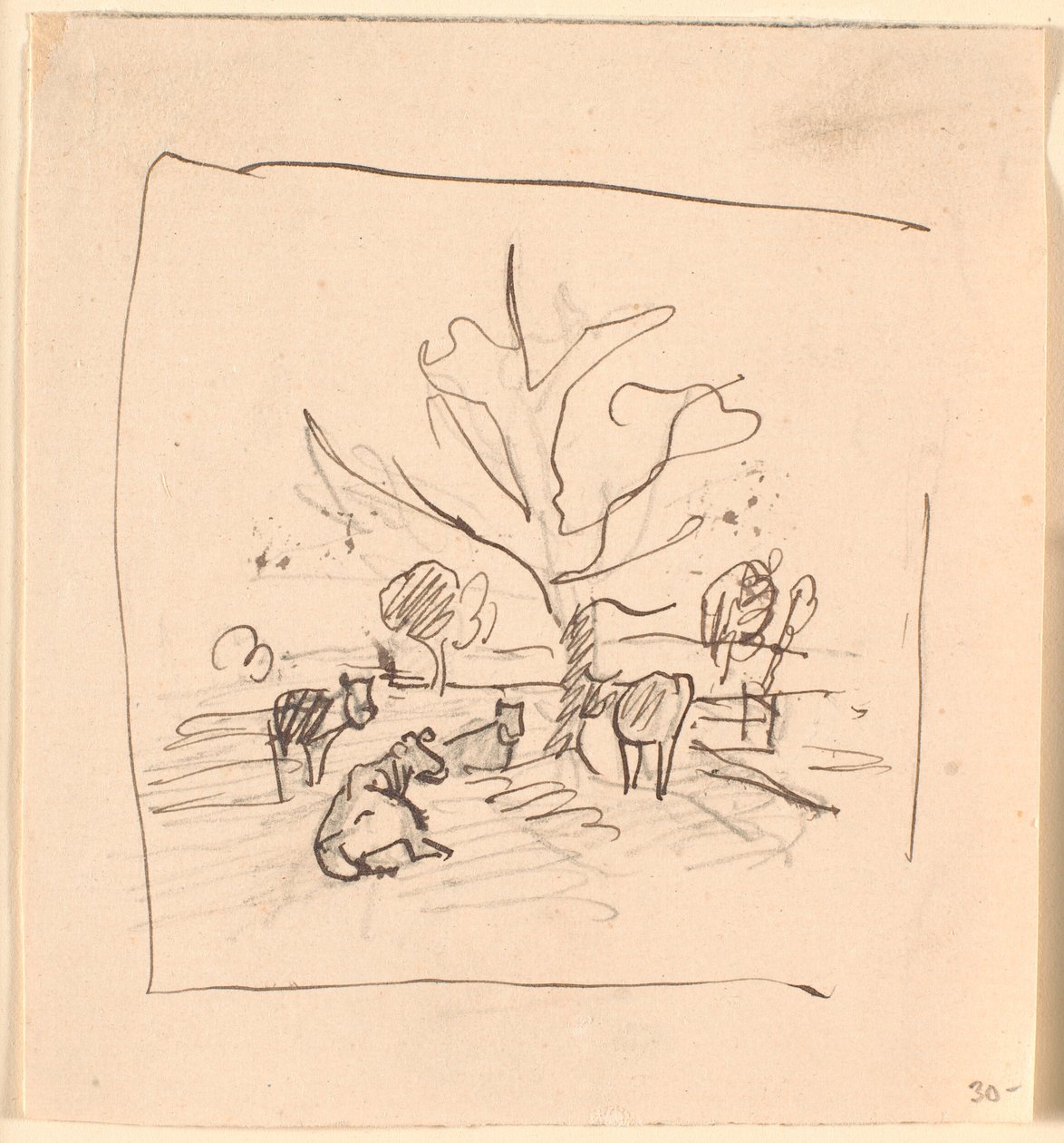 Place de la traite à Dyrehavegård - Theodor Philipsen