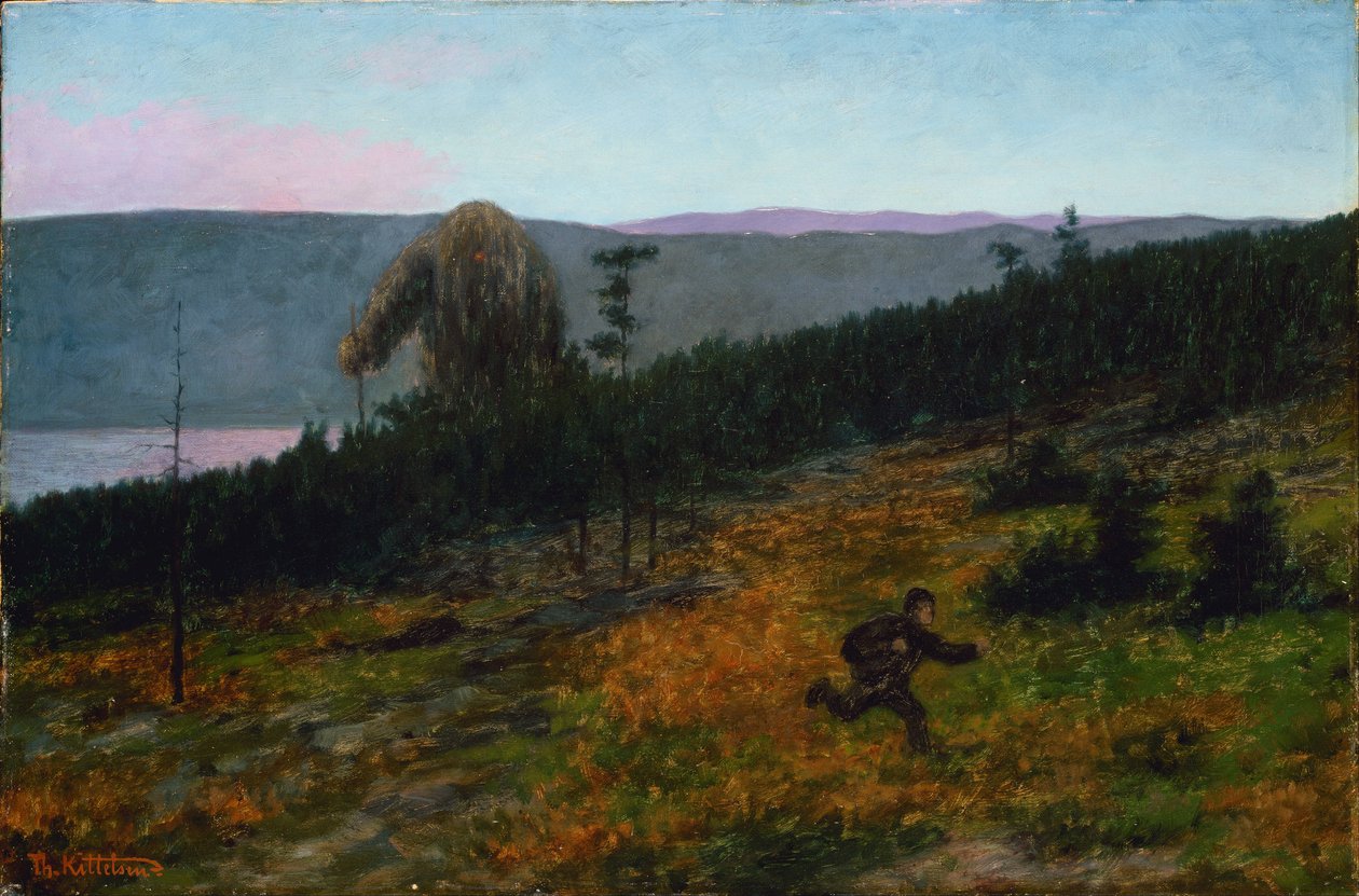 Askeladden et le troll - Theodor Kittelsen