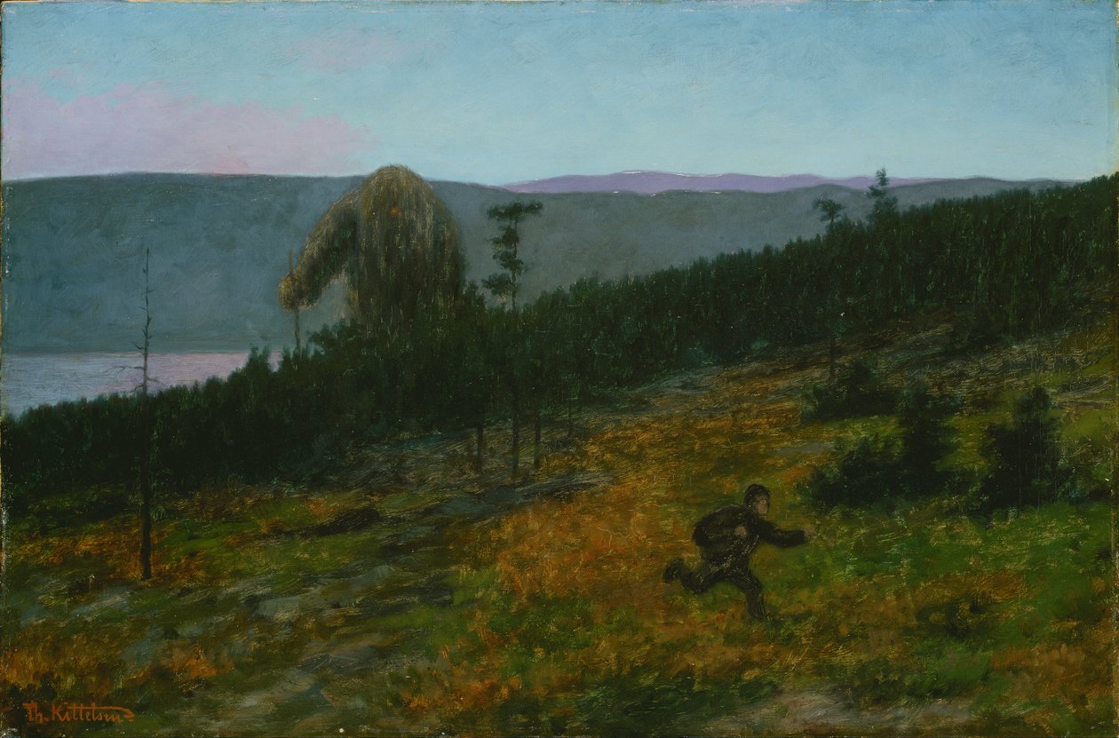 Le garçon cendreux et le troll - Theodor Kittelsen