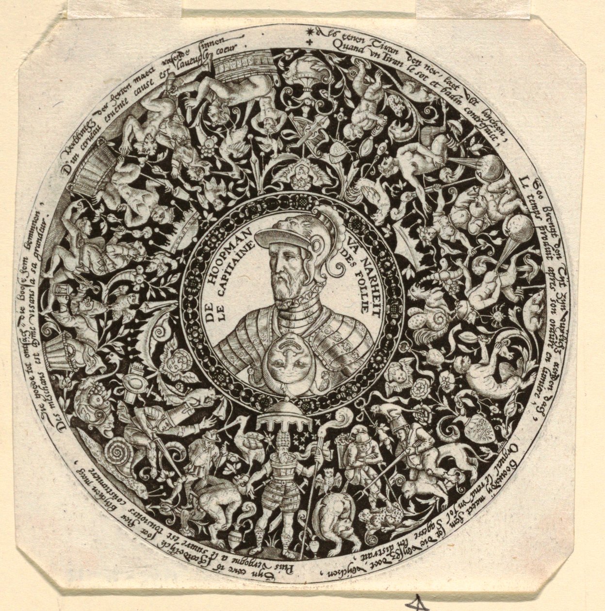 Conception pour une tasse gravée avec un portrait du duc d