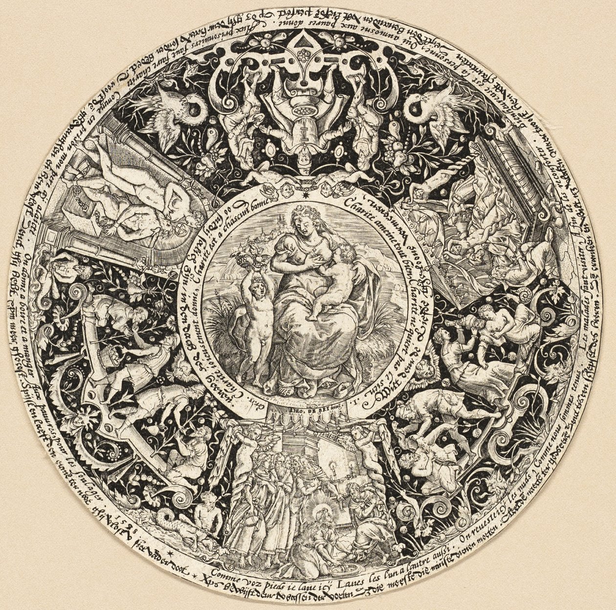 Les sept œuvres de charité - Theodor de Bry