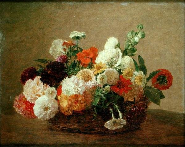 Nature morte avec des fleurs - Theodore Fantin-Latour
