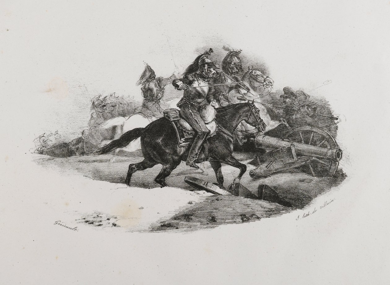 Cuirassiers chargeant une batterie d