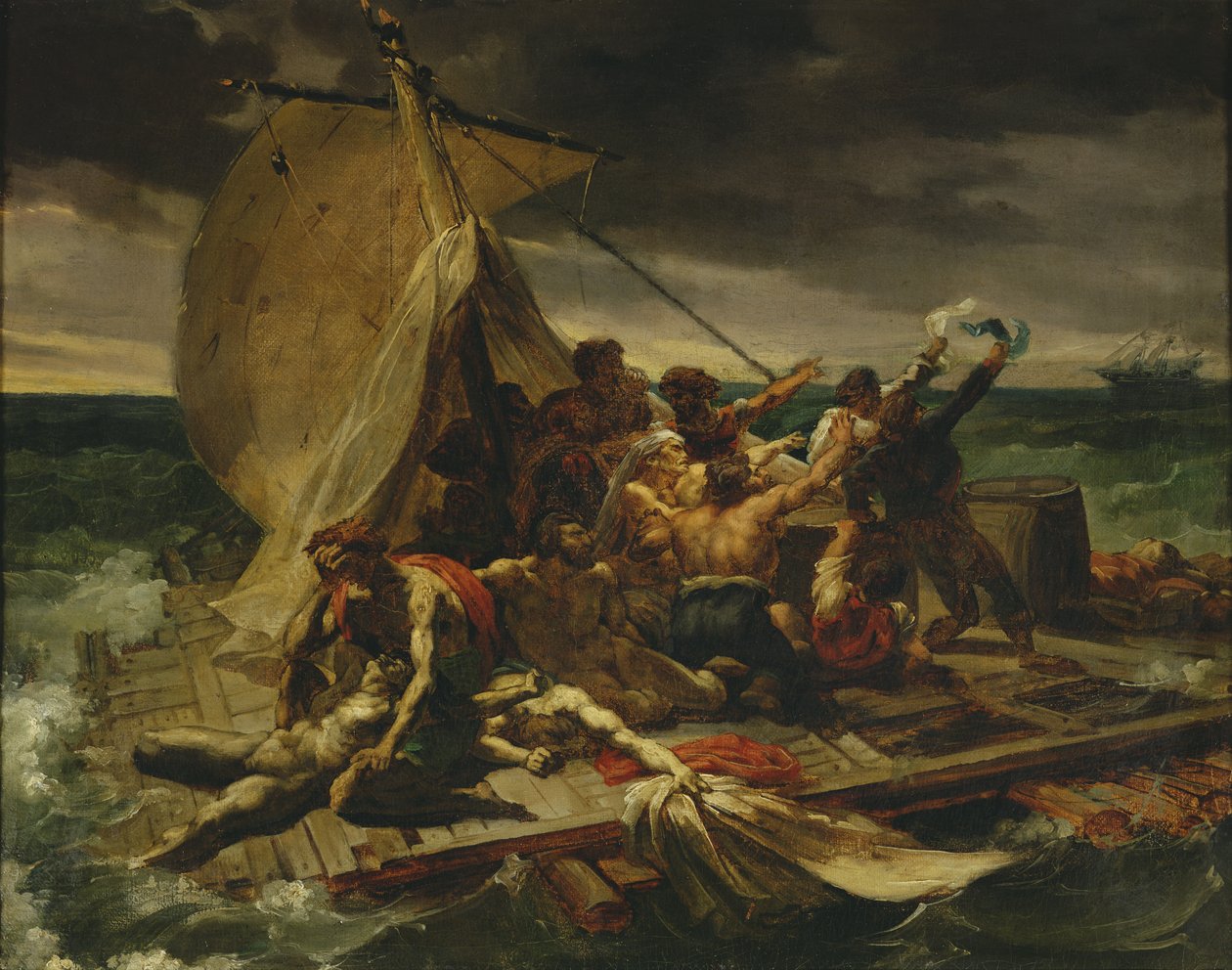 Étude pour Le Radeau de la Méduse - Theodore Gericault
