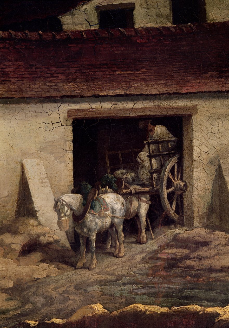 Le Four à Plâtre (détail) - Theodore Gericault