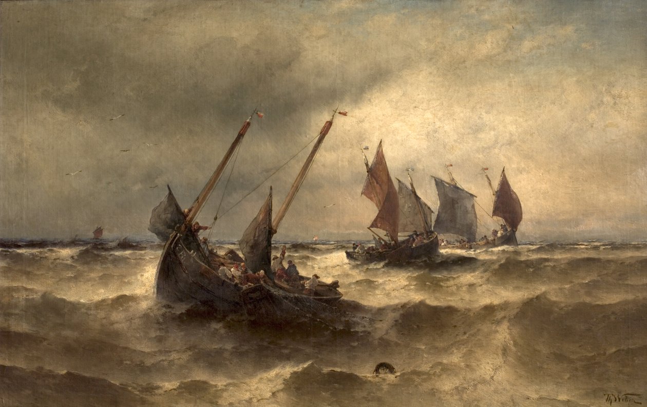 Bateaux de Pêche en Mer - Theodore Weber