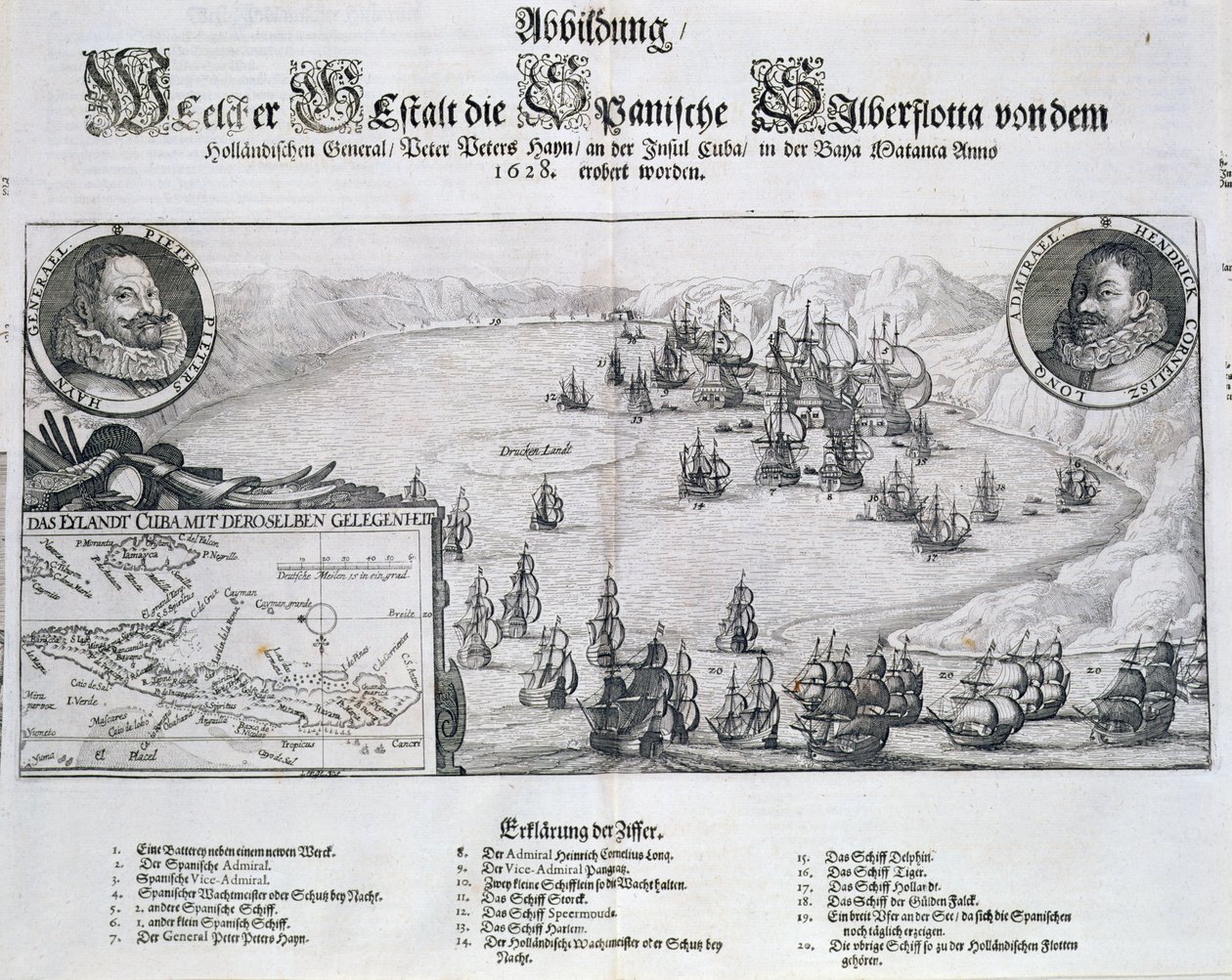 Capture de la flotte espagnole par les Hollandais sous l