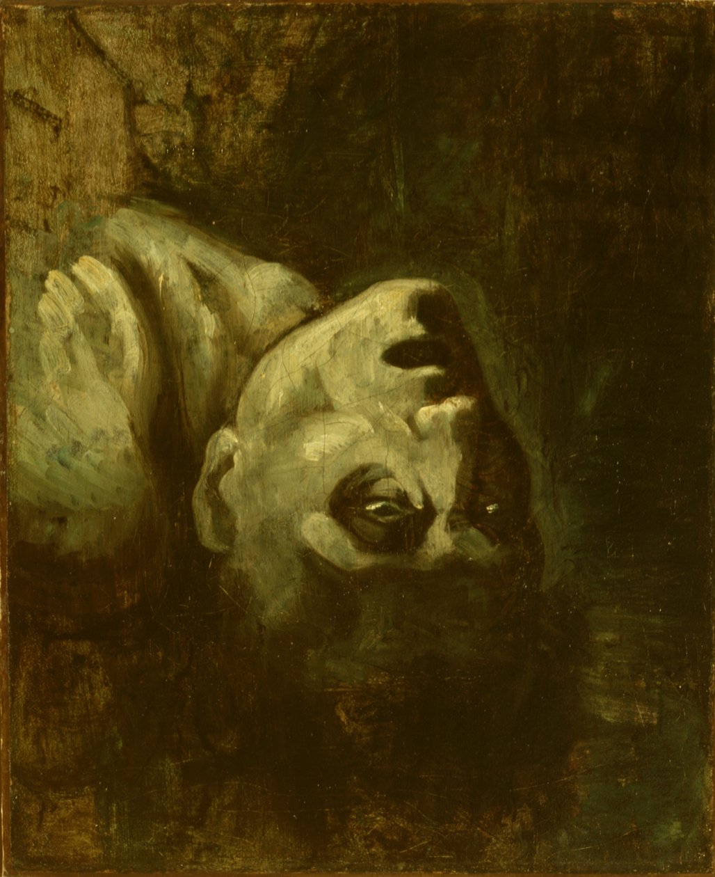 Tête de noyé, vers 1819 (huile sur papier marouflé sur toile) - Theodore (circle of) Gericault