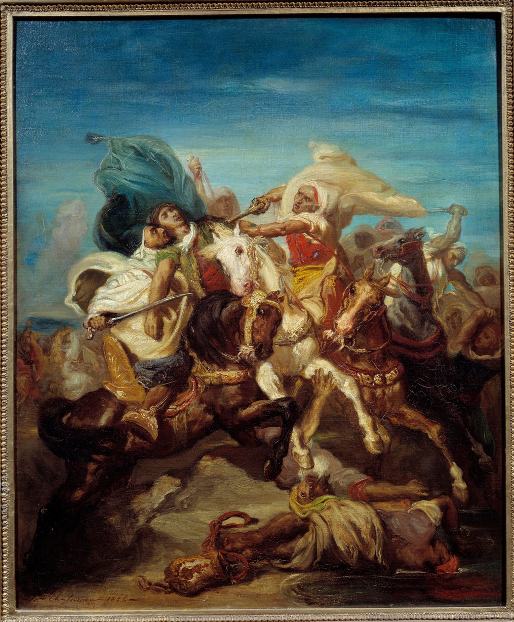Bataille de cavaliers arabes - Théodore Chassériau