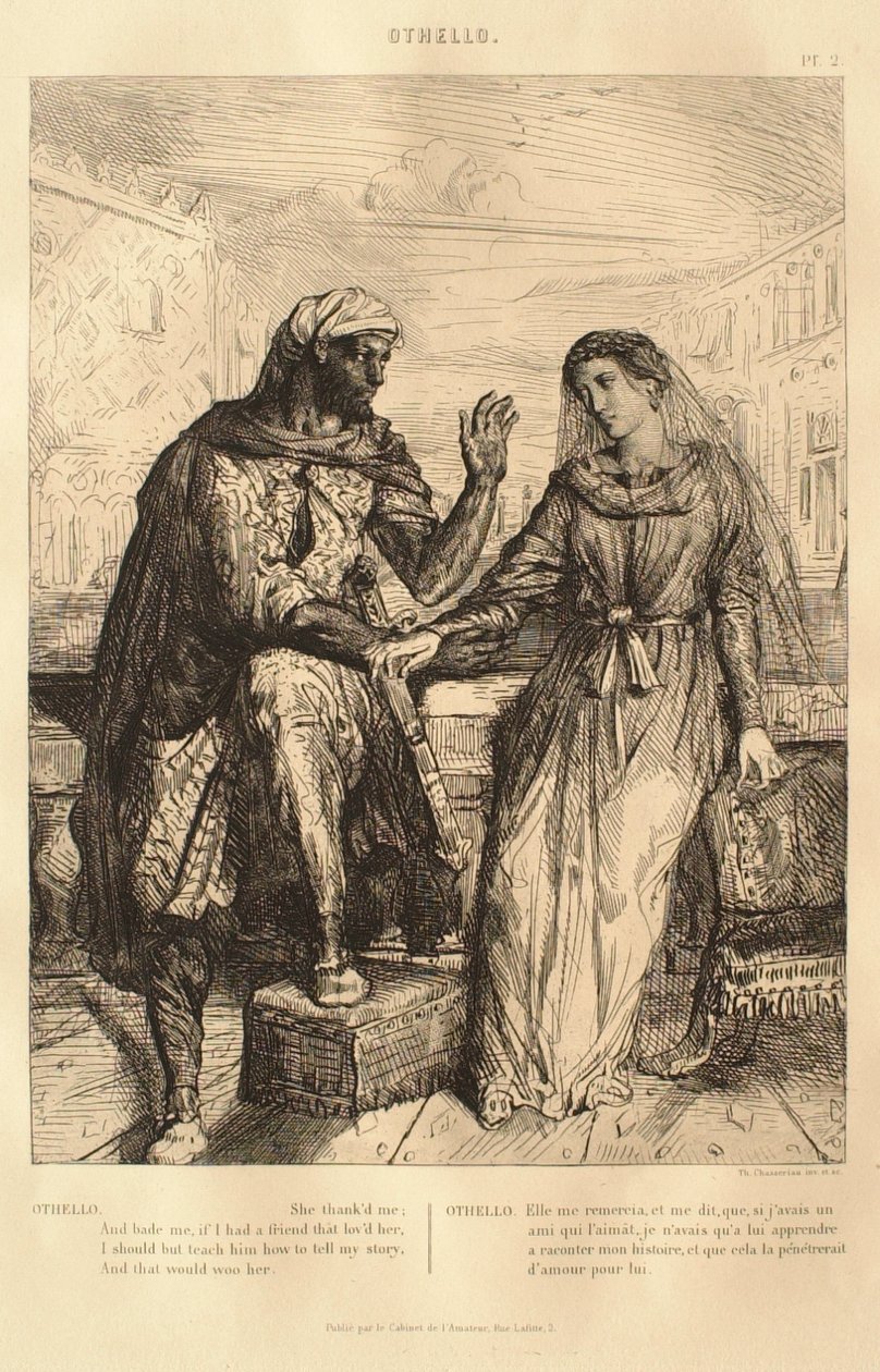 Suite Othello : no 2 (acte 1, scène 3 : Othello parle à Desdémone) - Théodore Chassériau
