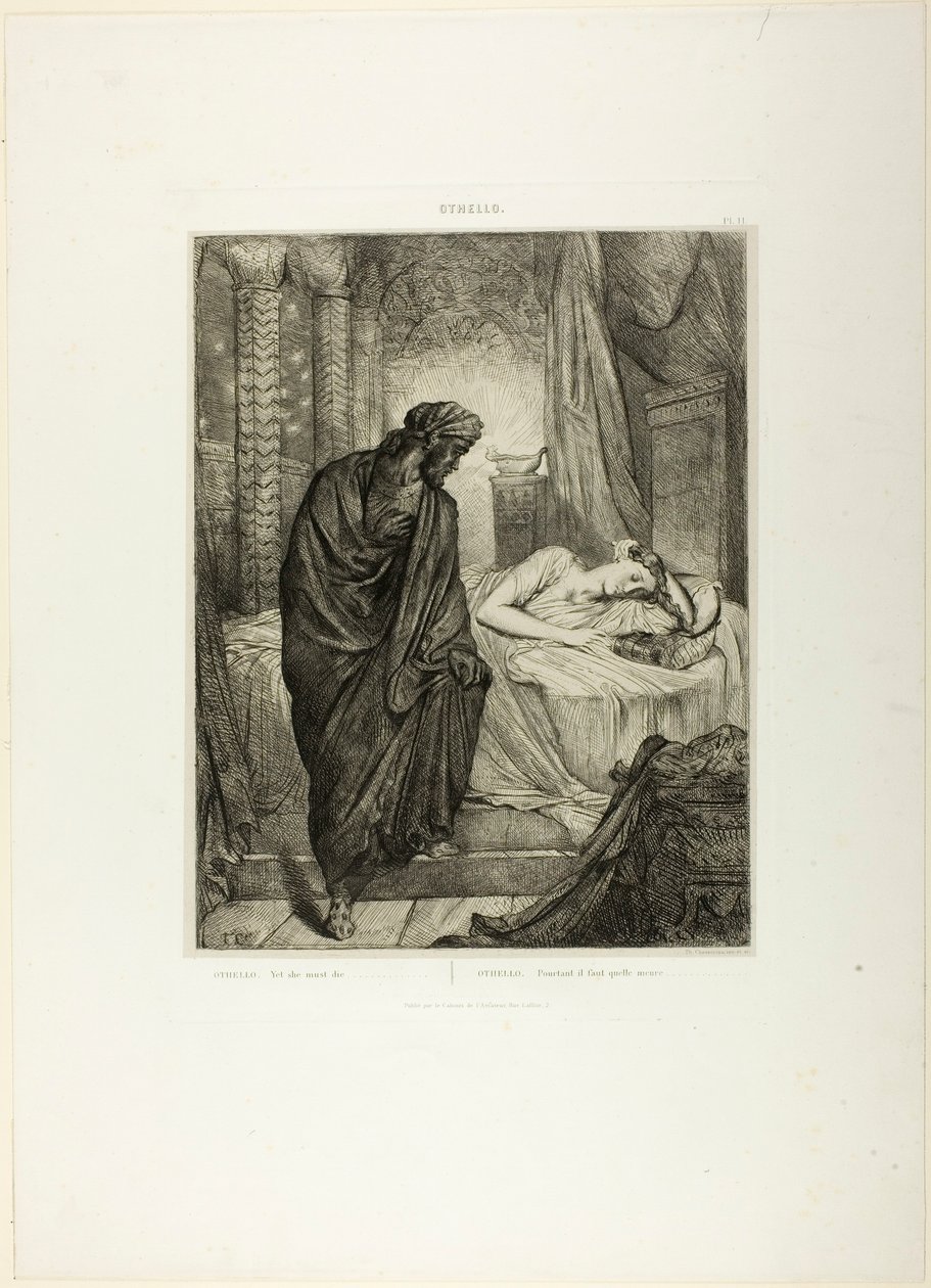 Pourtant elle doit mourir, planche onze de Othello - Théodore Chassériau