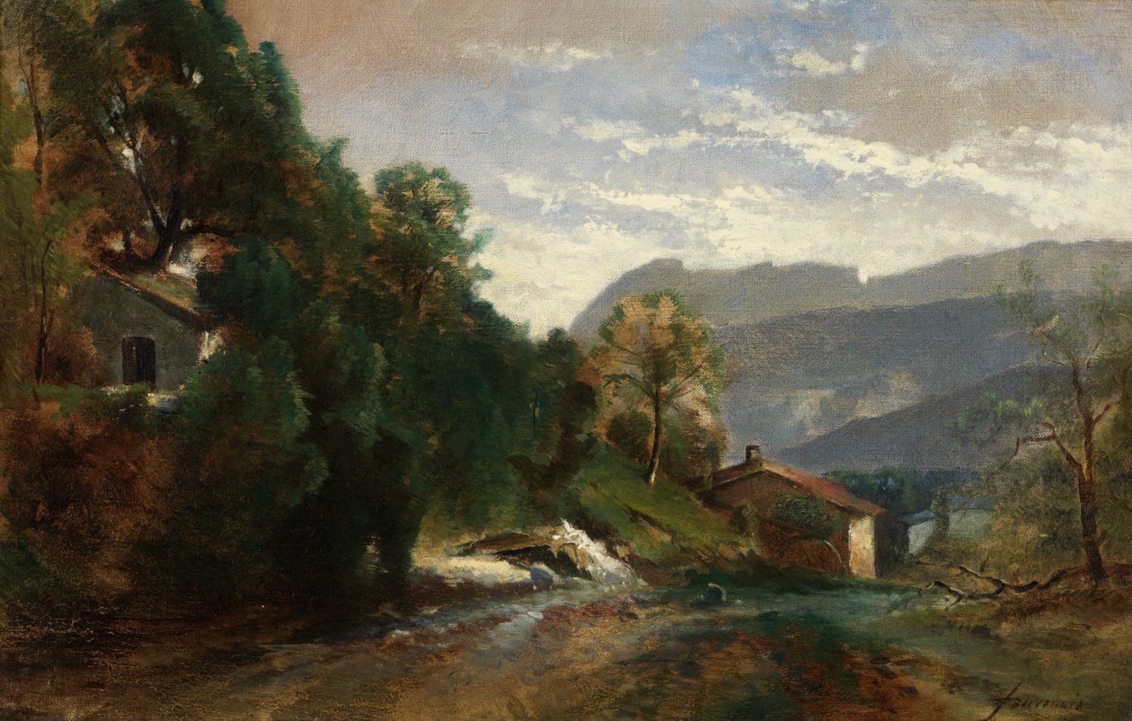 Paysage Montagneux à Voreppe, Dauphiné - Théodore Fourmois