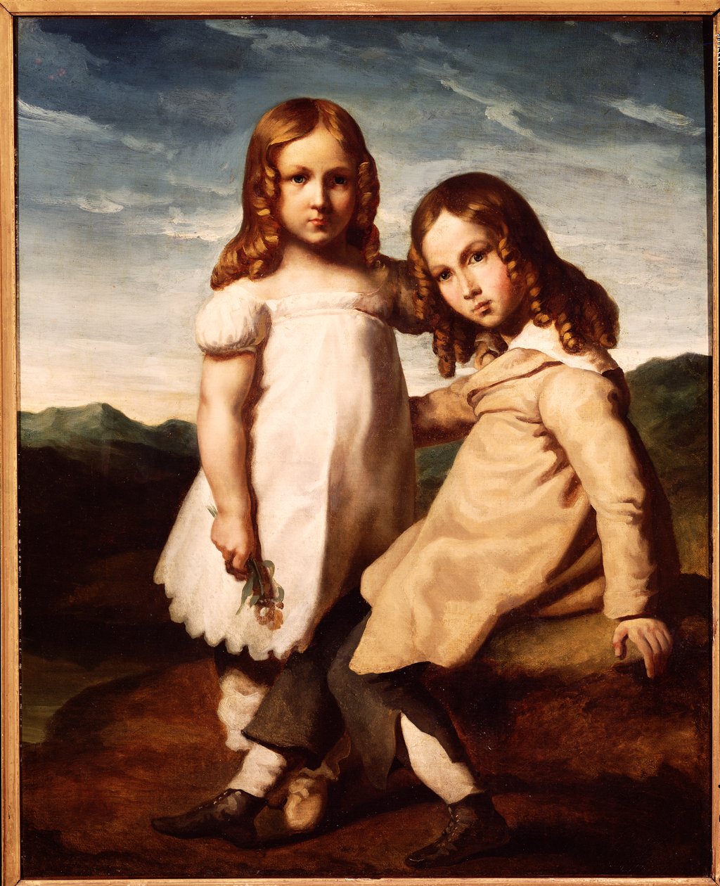 Alfred Dedreux (1810-60) enfant avec sa sœur, Elisabeth, 1816-17 - Theodore Gericault