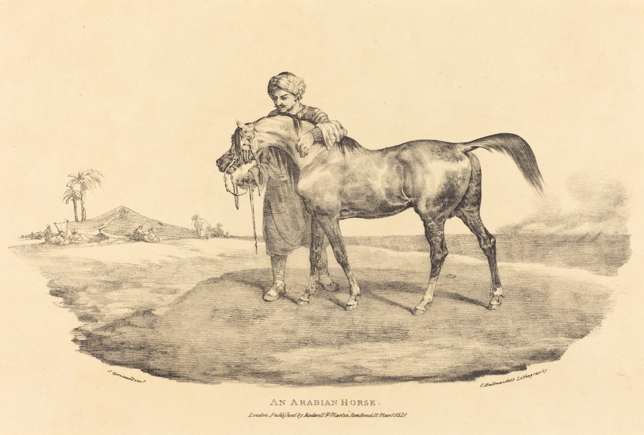 Un cheval arabe - Theodore Gericault