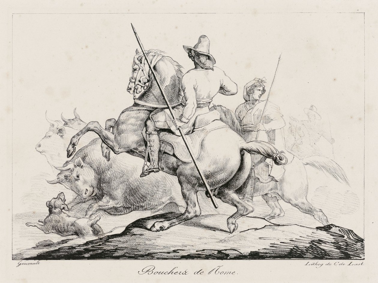 Bouchers de Rome (Roman Butchers) - Theodore Gericault