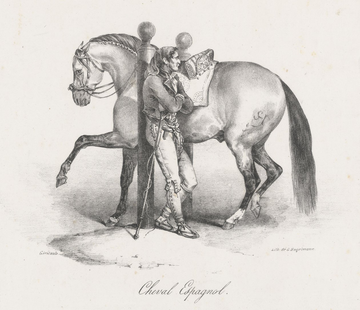 Cheval Espagnol (A Spanish Horse) - Theodore Gericault
