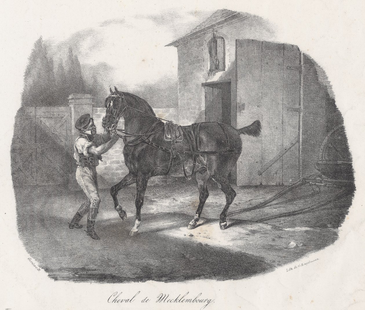 Cheval de Mecklembourg (A Mecklembourg Horse) - Theodore Gericault