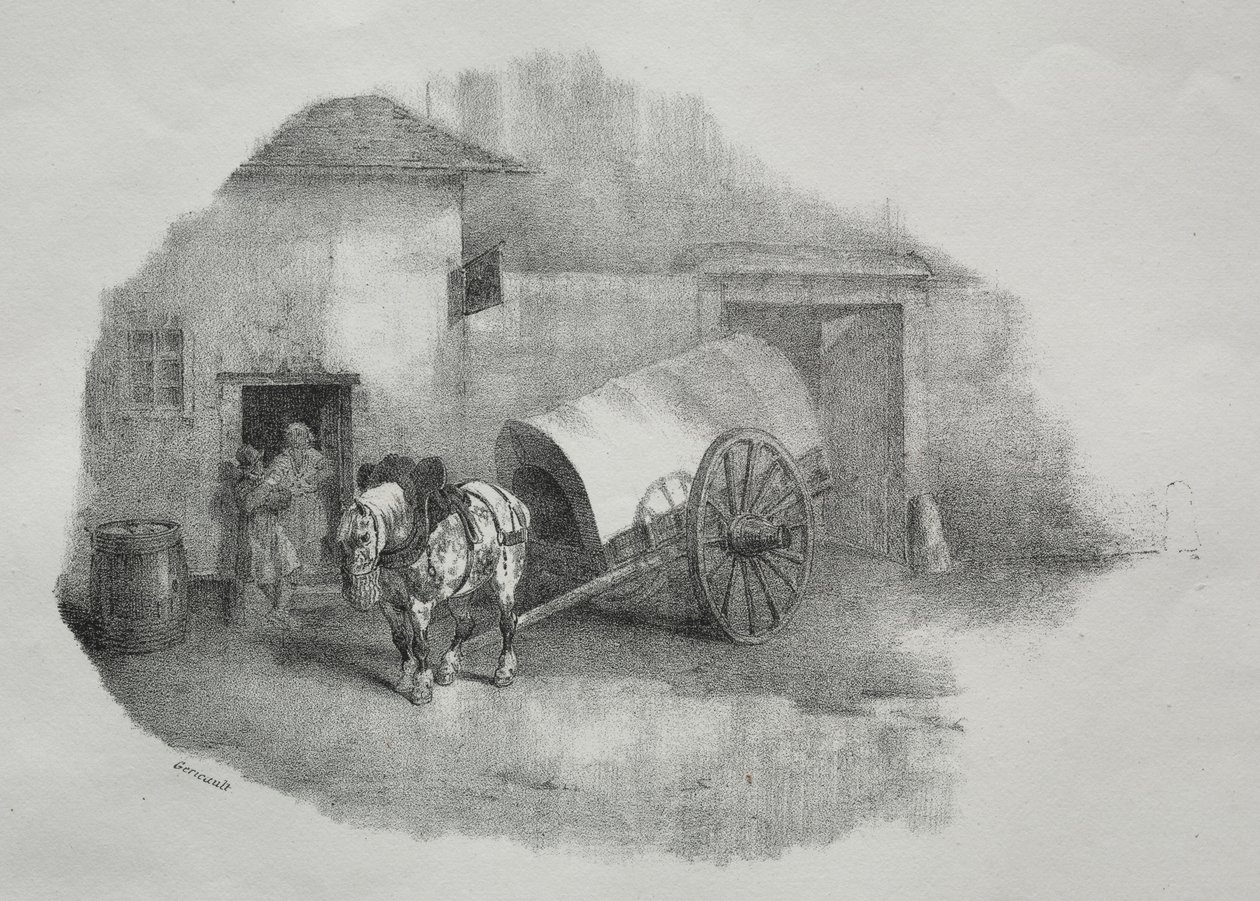 Cheval de charrette sorti des limons - Theodore Gericault