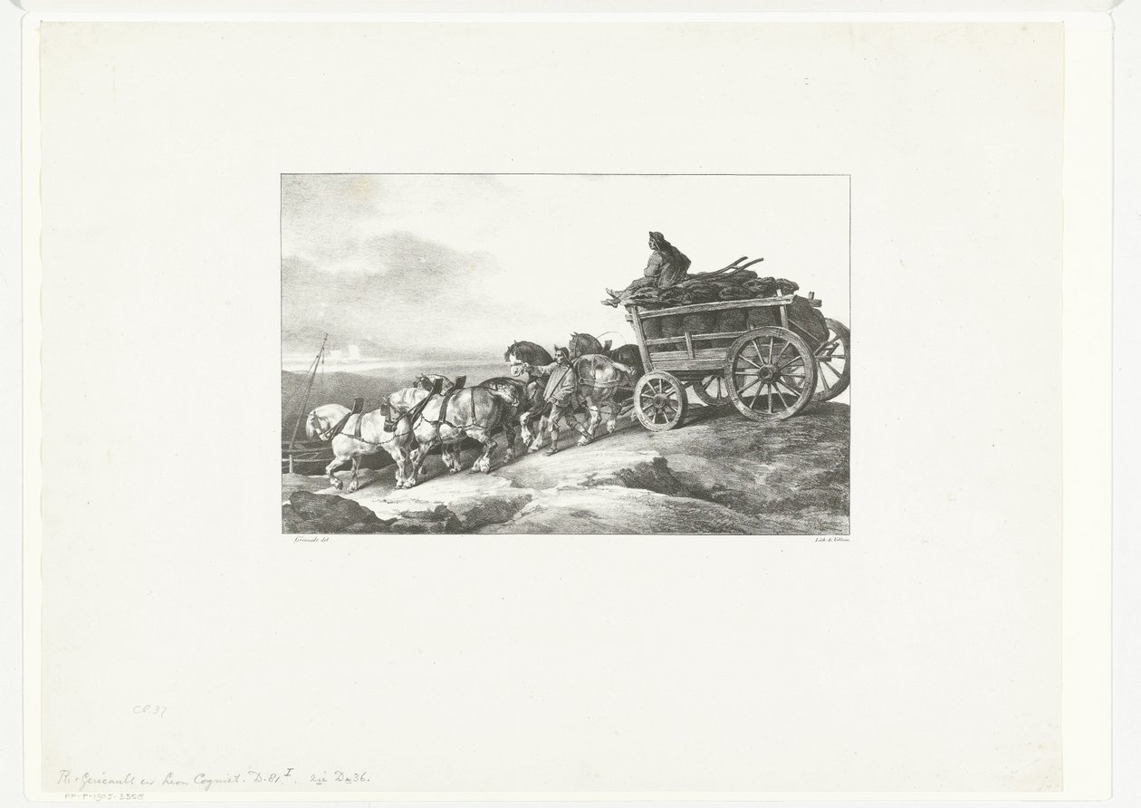 Le wagon à charbon - Theodore Gericault