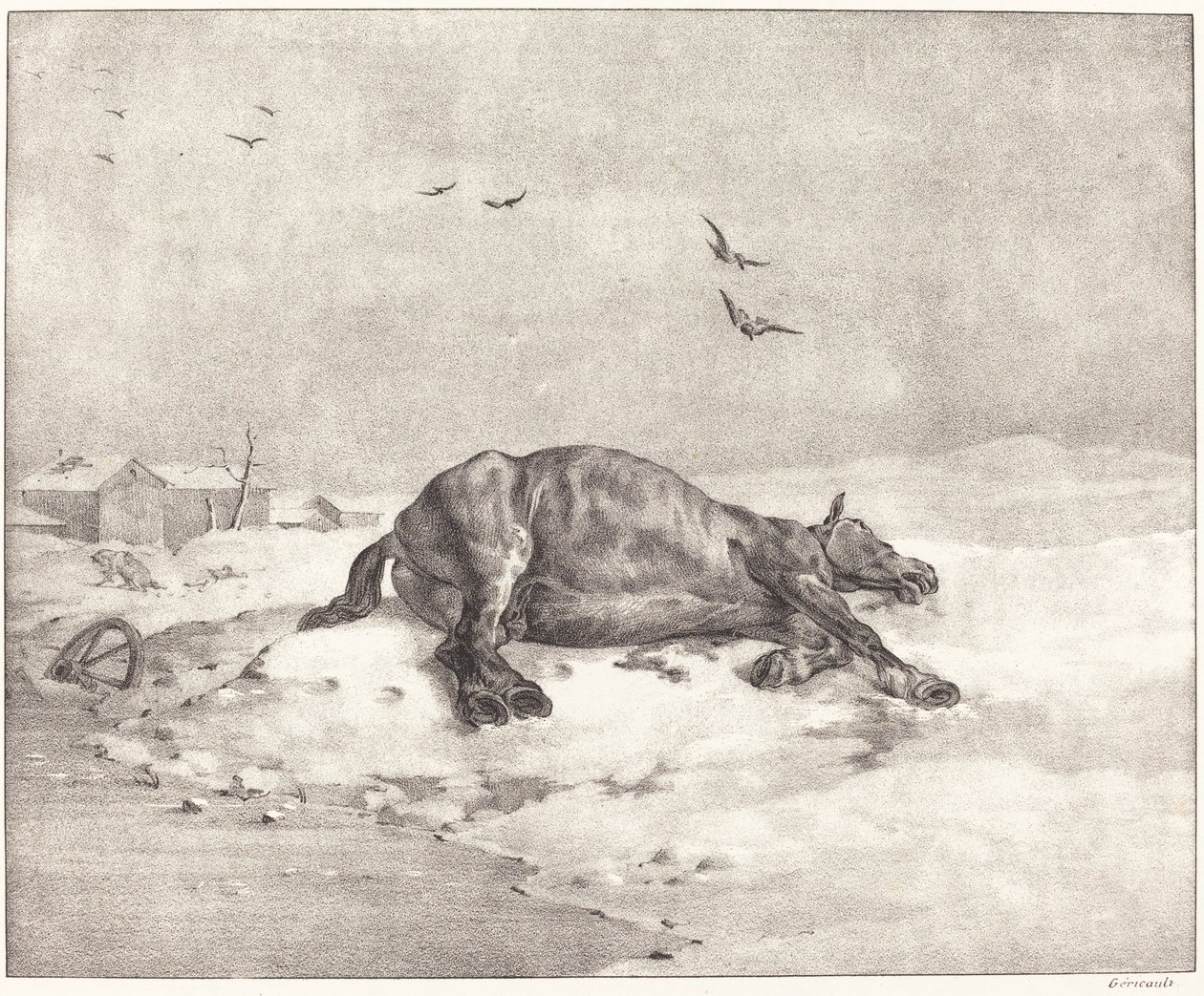 Cheval mort - Theodore Gericault