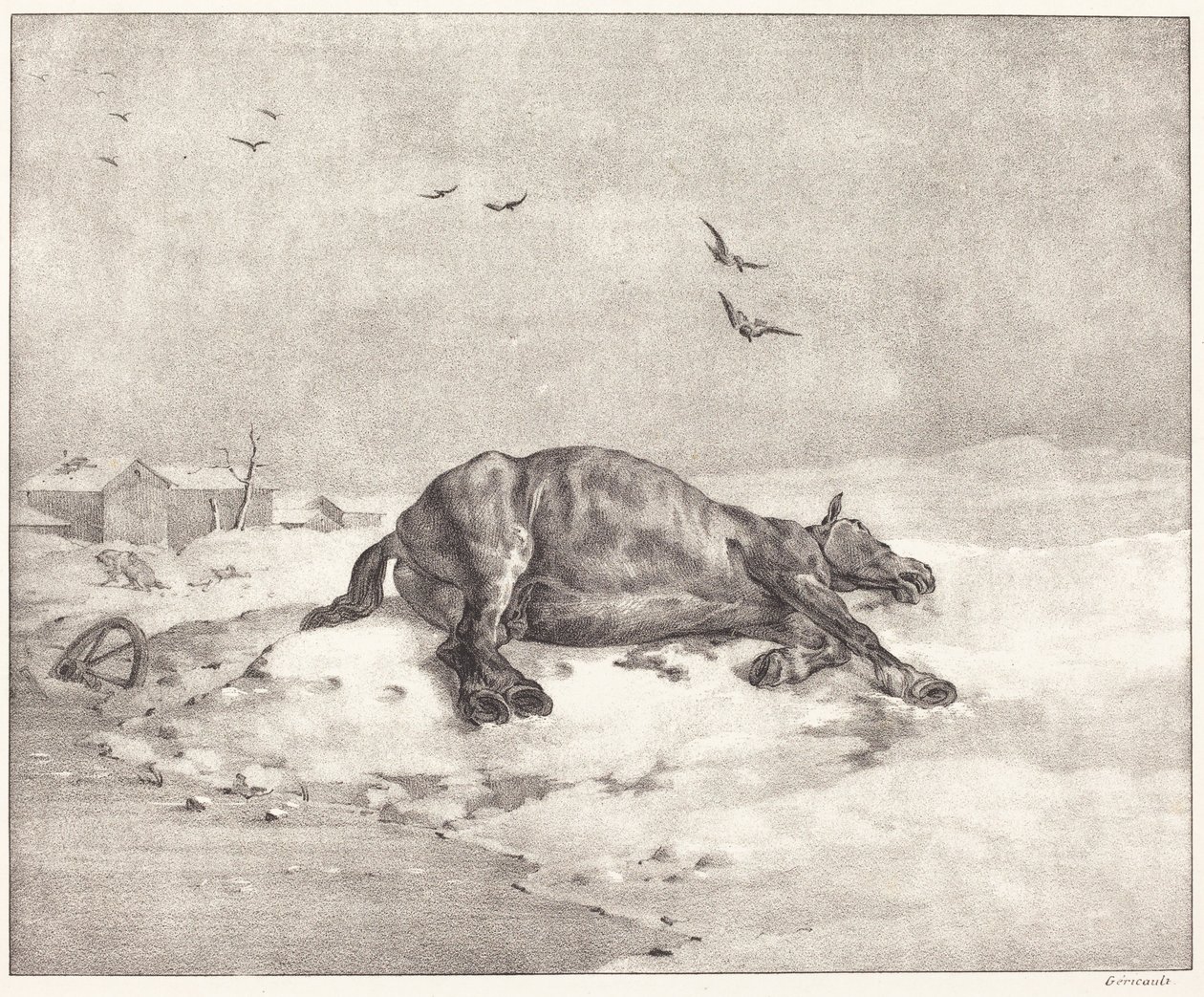 Cheval mort - Theodore Gericault
