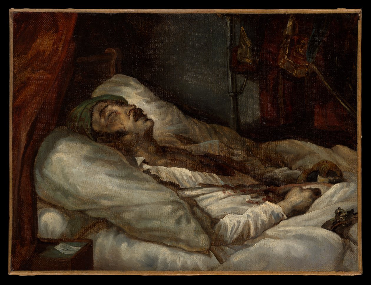 Le général Letellier sur son lit de mort - Theodore Gericault