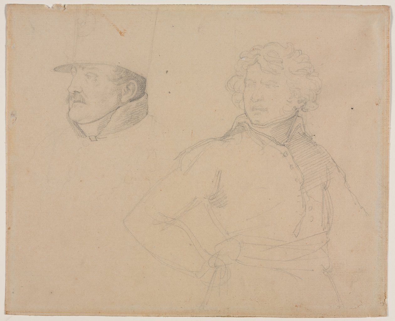 Géricault - Étude de deux soldats, 1818-1819 - Theodore Gericault