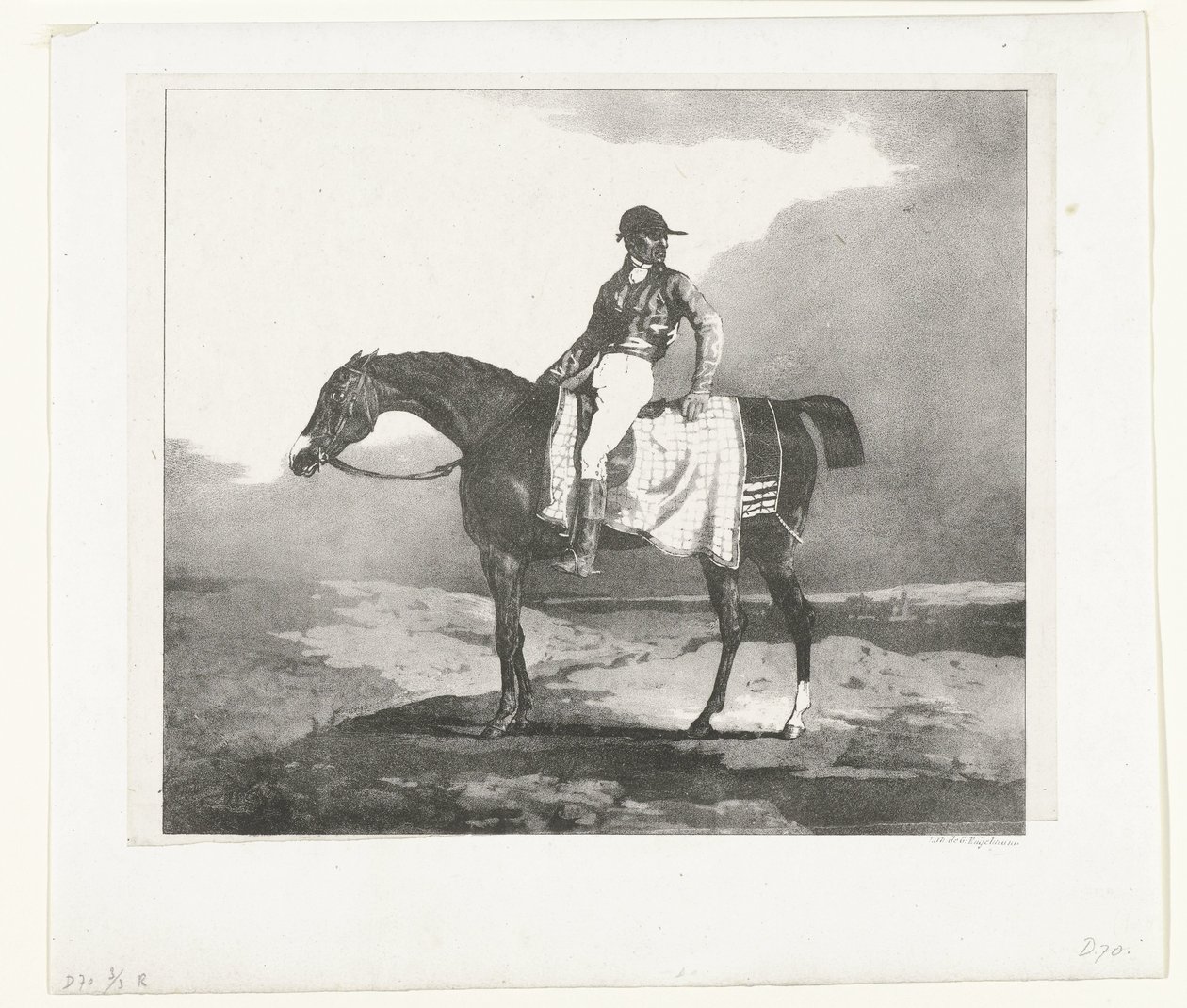 Jockey sur un pur-sang anglais - Theodore Gericault