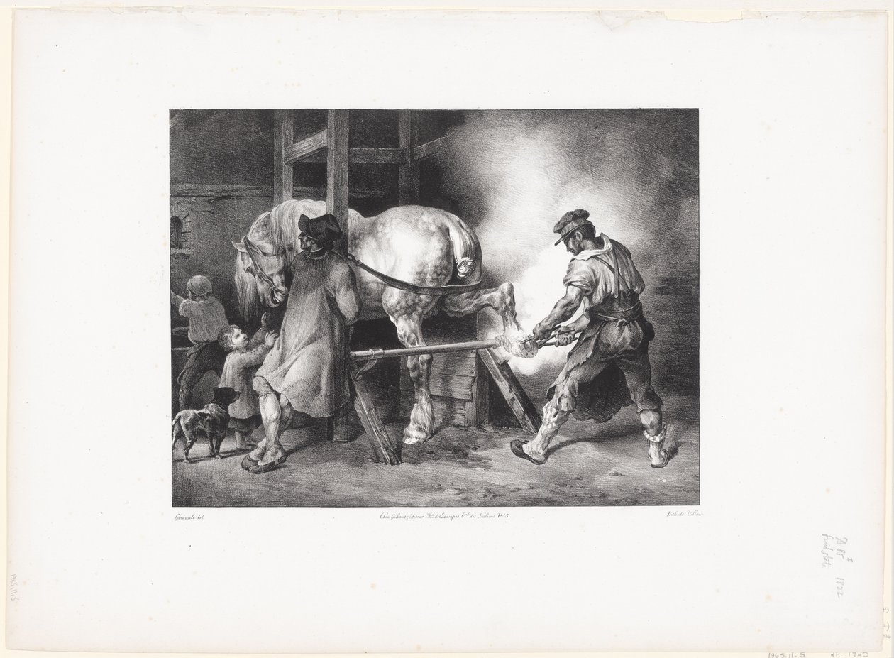 Le Maréchal flamand (Le forgeron flamand) - Theodore Gericault