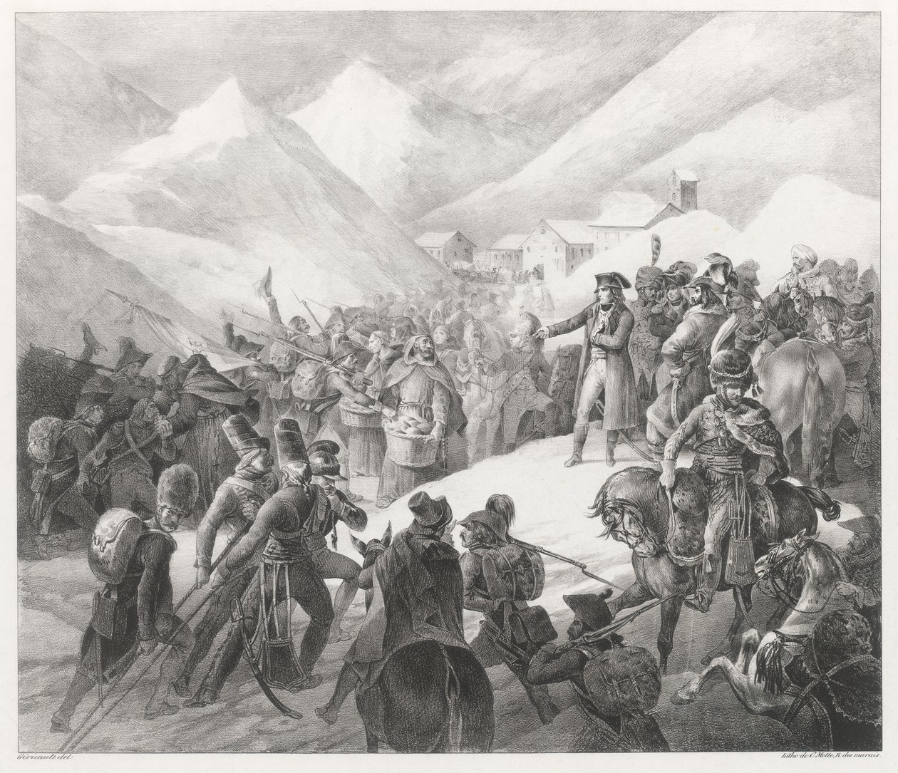 Le Passage du Mont Saint-Bernard (Crossing of Mount Saint Bernard) - Theodore Gericault