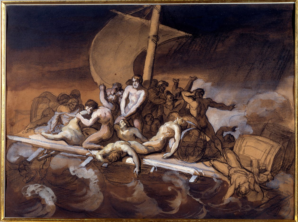 Le Radeau de la Méduse (étude préparatoire) - Theodore Gericault