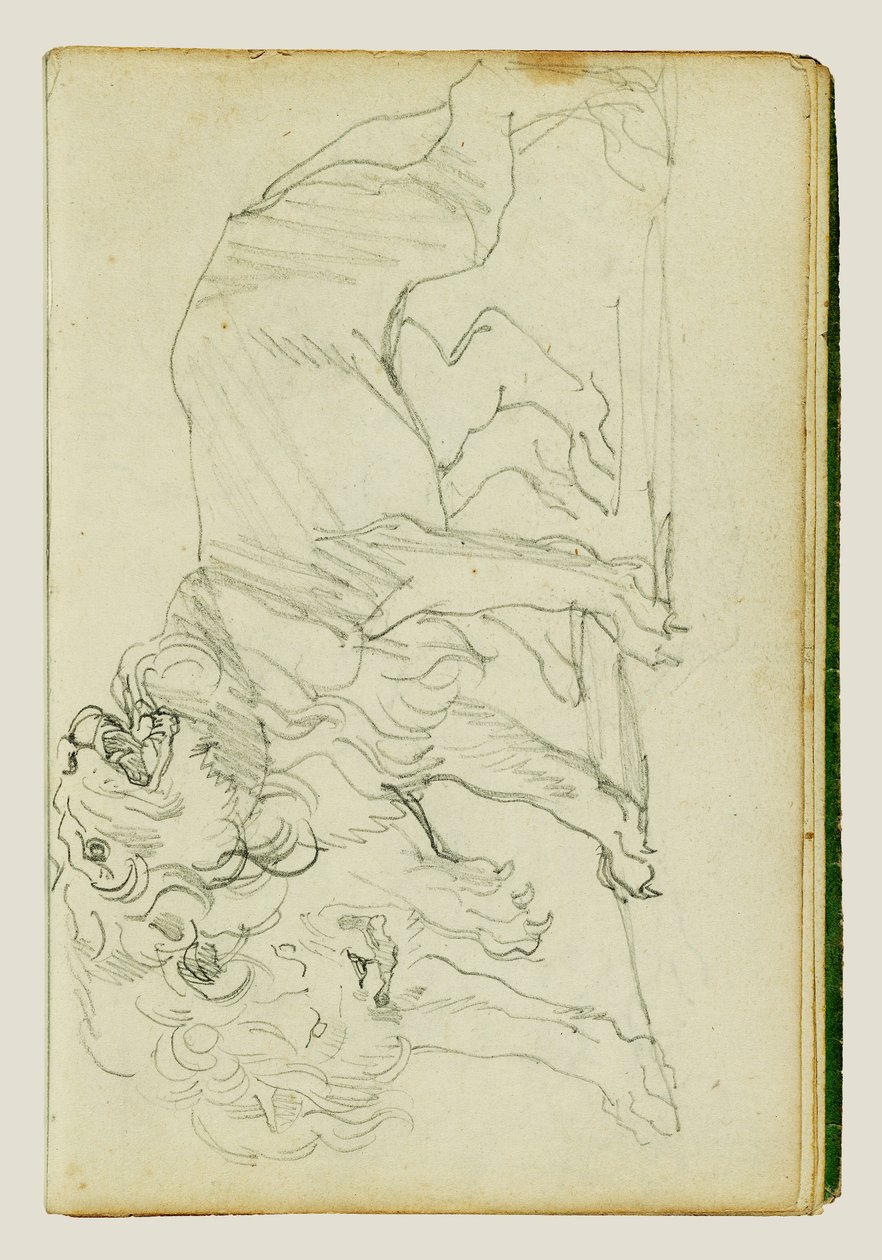 Une paire de lions - Theodore Gericault