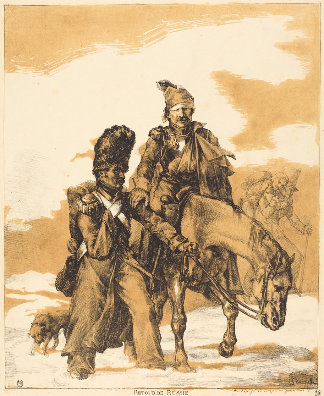 Retreat from Russia (Retour de Russie) - Theodore Gericault