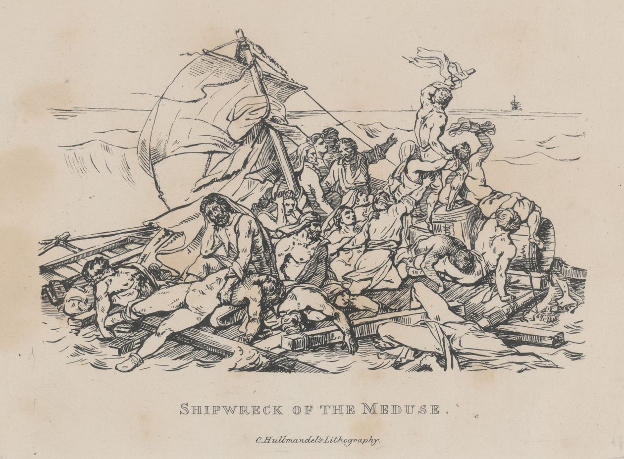Le naufrage de la Méduse (Le Radeau de la Méduse) - Theodore Gericault
