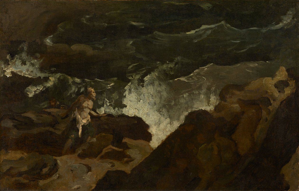 Naufragé sur une plage (La Tempête) - Theodore Gericault