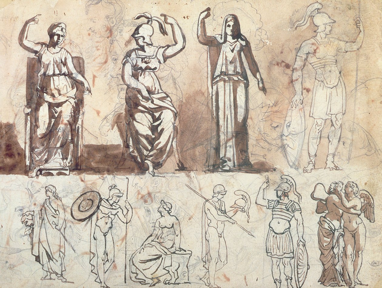 Étude de modèles antiques - Theodore Gericault