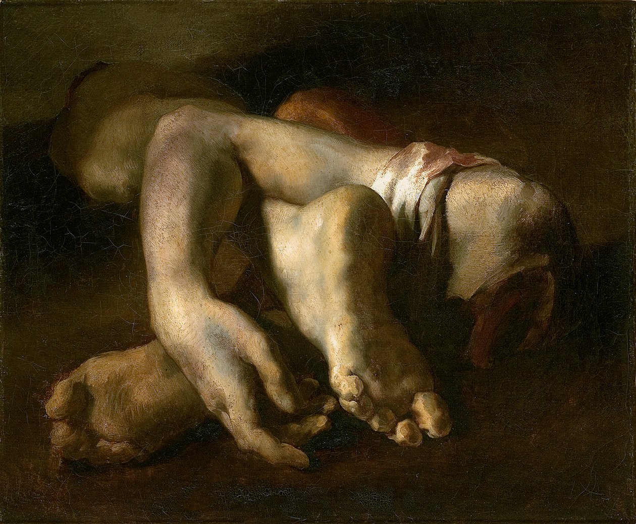 Étude de pieds et de mains, vers 1818-19 - Theodore Gericault