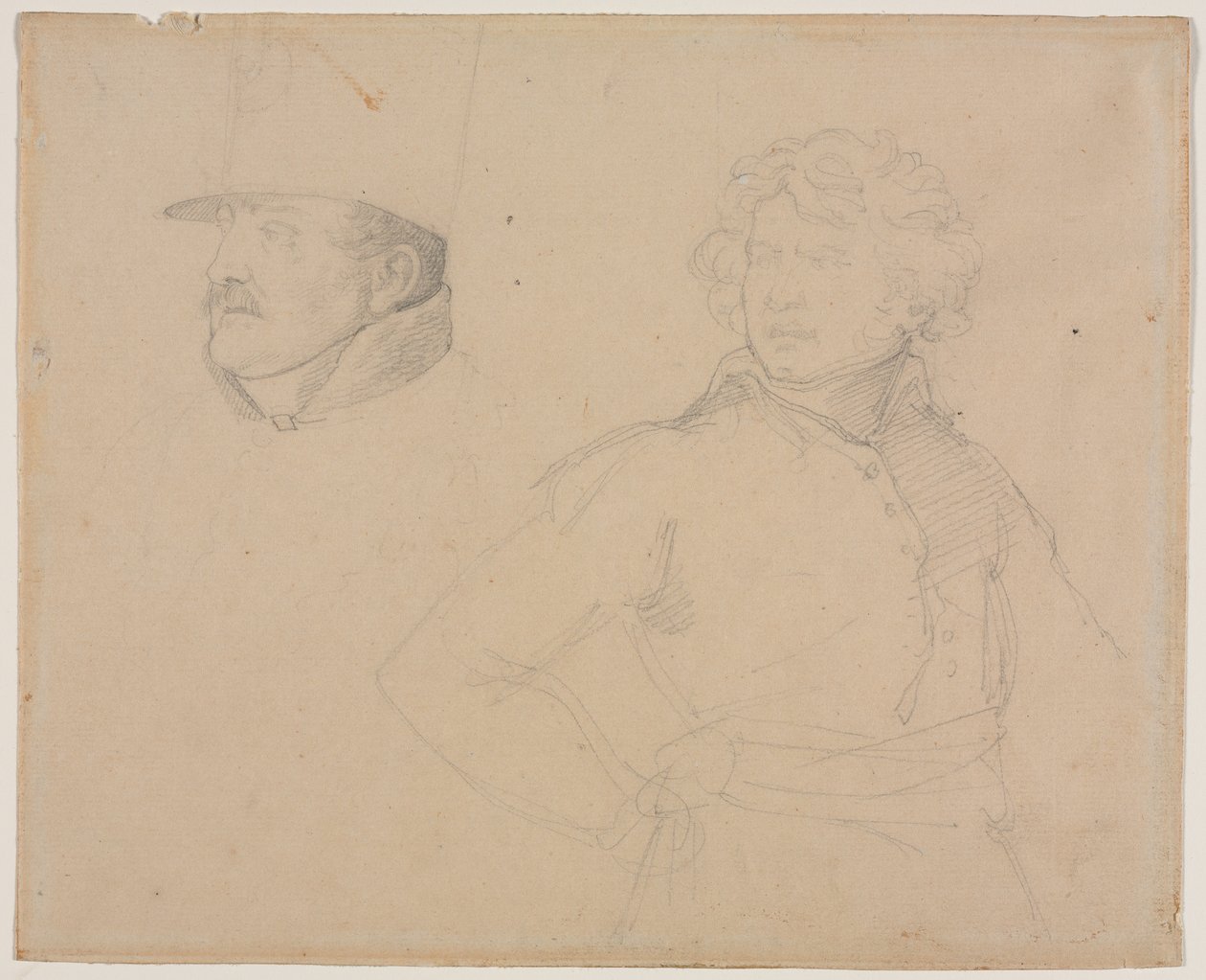 Étude de deux soldats - Theodore Gericault