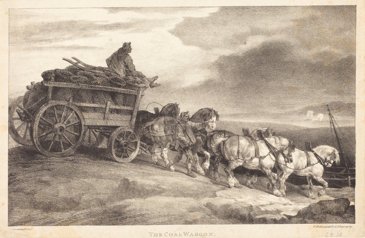 Le wagon à charbon - Theodore Gericault