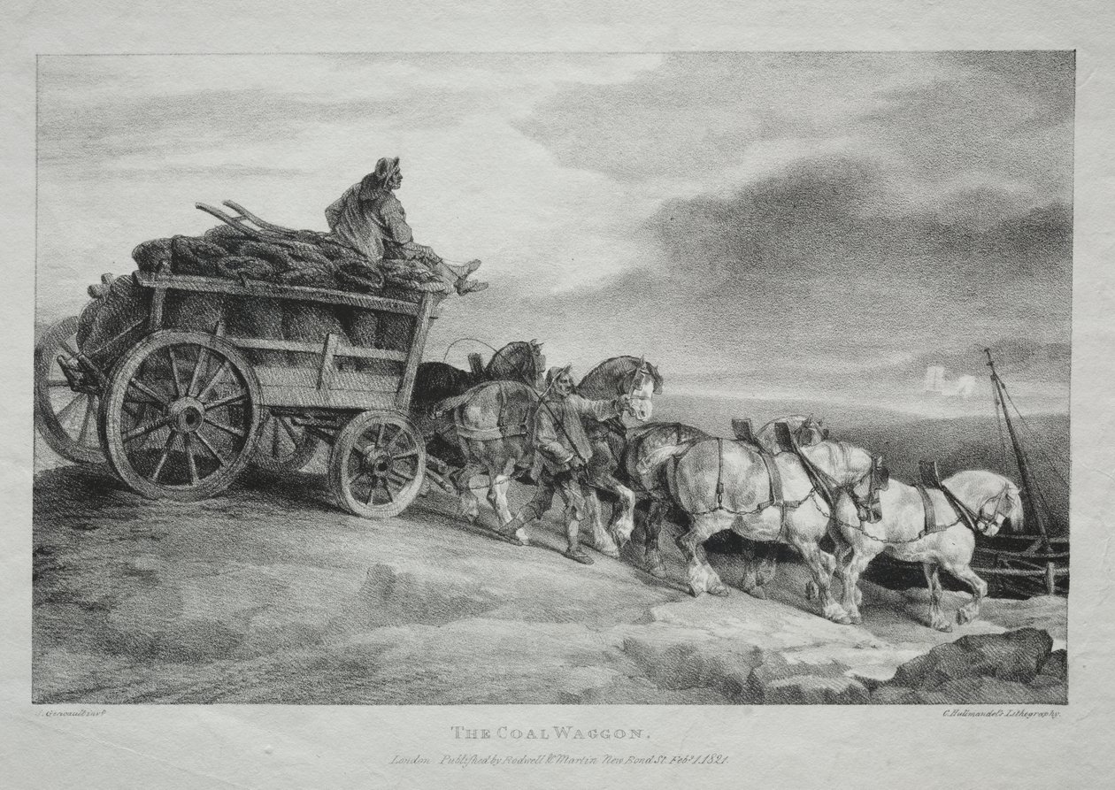 Le wagon à charbon - Theodore Gericault