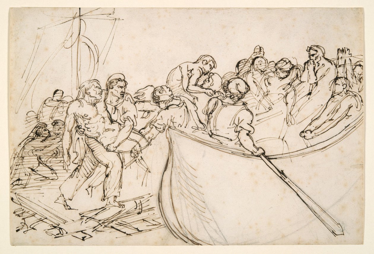 Le sauvetage des survivants du radeau de la Méduse - Theodore Gericault