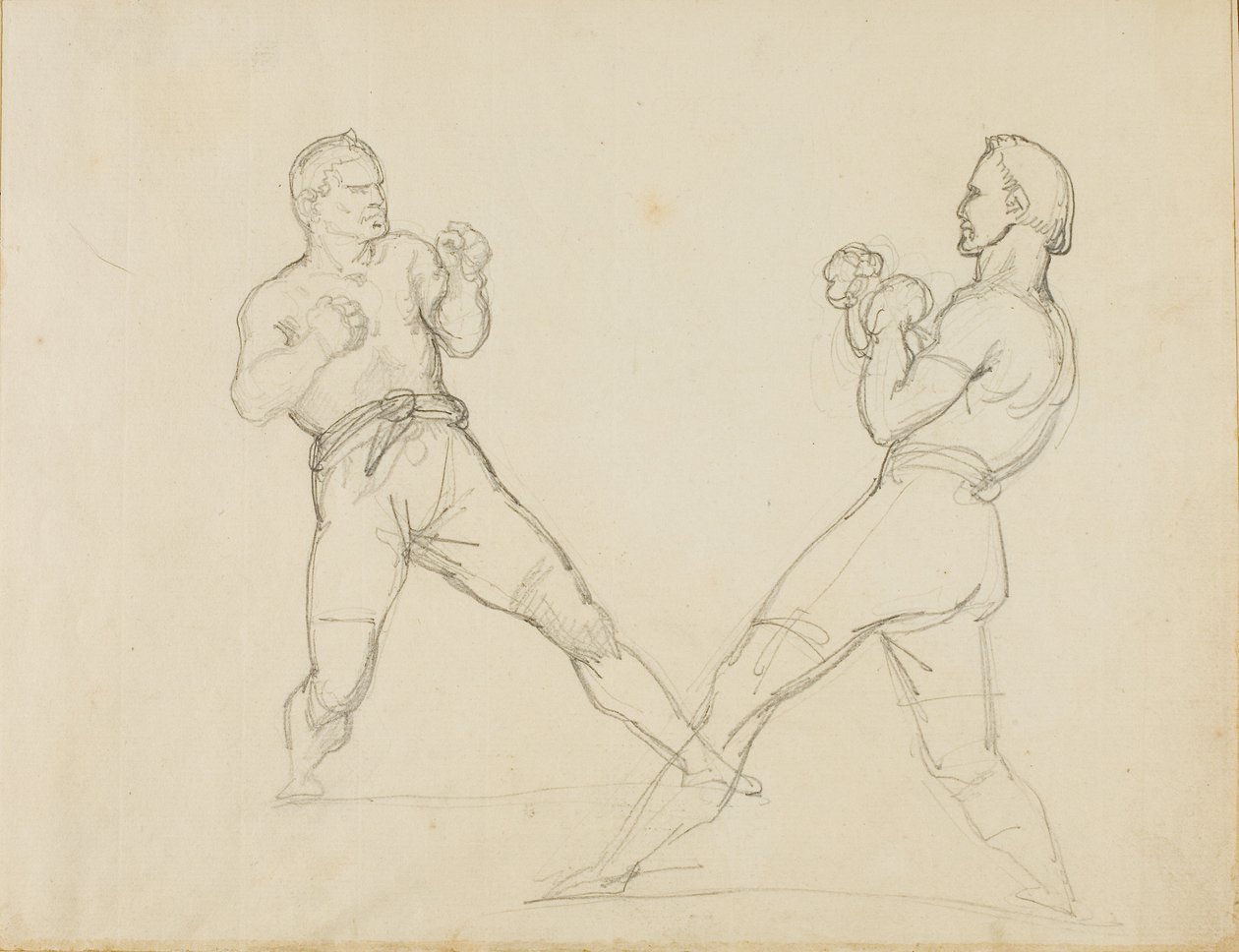 Deux boxeurs s