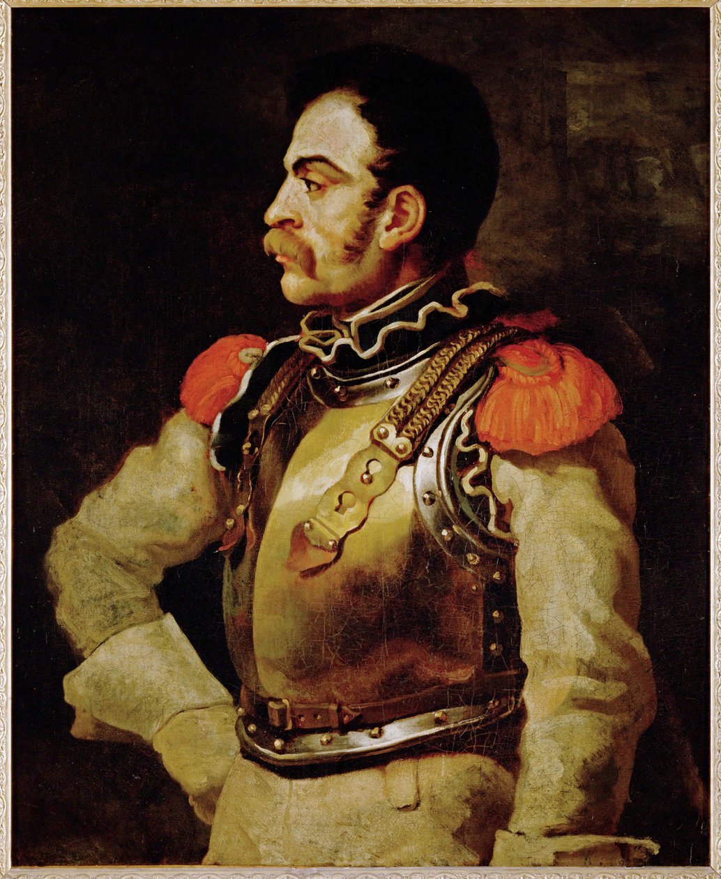 Un carabinier- un carabinier, un officier de police italien ... - Theodore Gericault