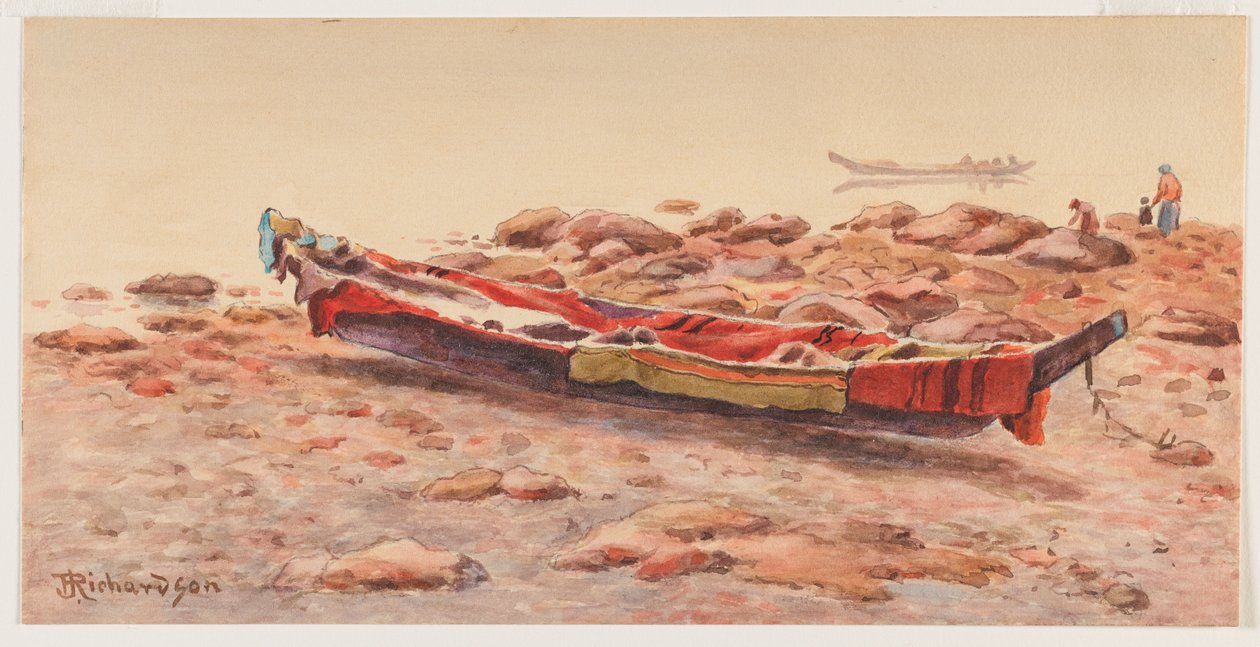 [Canoë du Nord-Ouest], probablement 1884-86 ou 1903-14 - Theodore J. Richardson