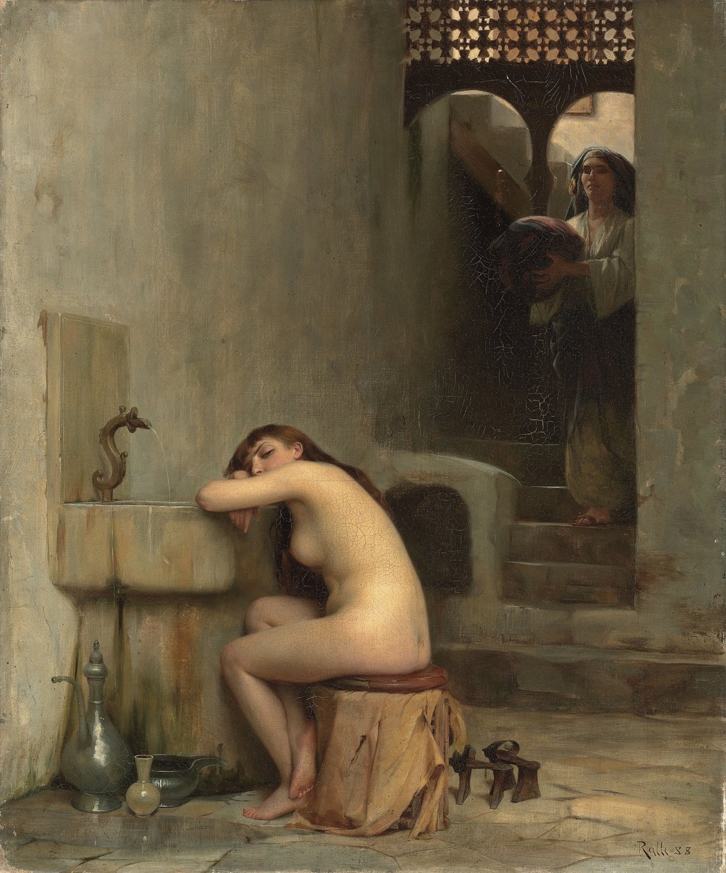 Repos au bain, 1888 - Theodore Jacques Ralli