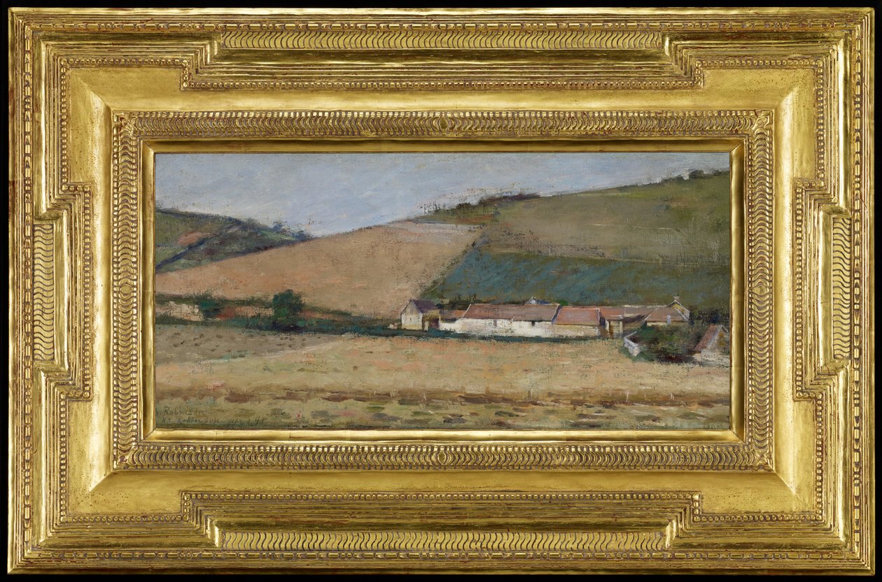 Ferme parmi les collines, Giverny - Theodore Robinson