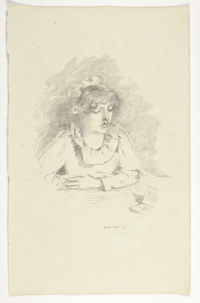 La Liseuse—La Lectrice, à la lumière de la lampe - Theodore Roussel