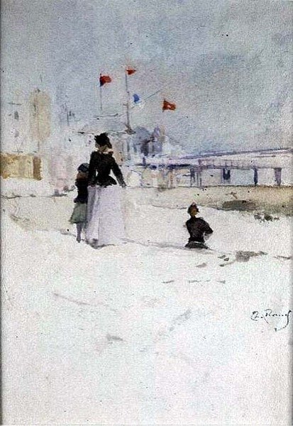 Sur la plage - Theodore Roussel
